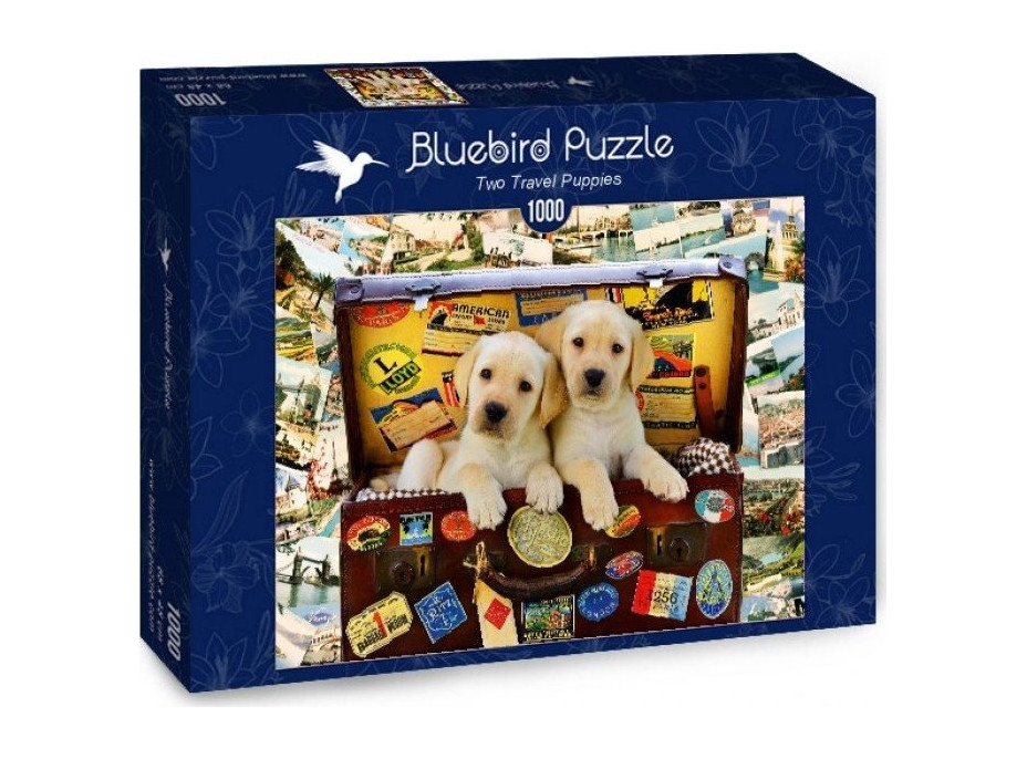 BLUEBIRD Puzzle Scestované šteňatá 1000 dielikov