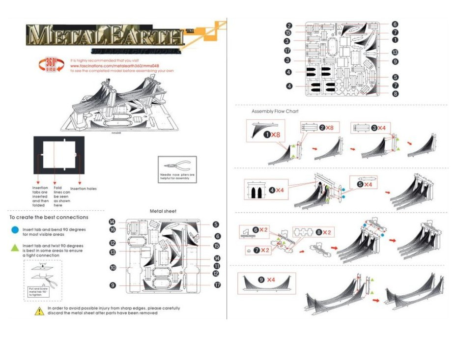 METAL EARTH 3D puzzle Brooklynský most