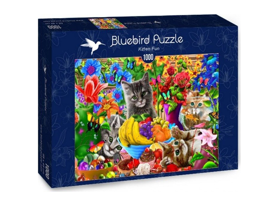 BLUEBIRD Puzzle Zábavné mačiatka 1000 dielikov