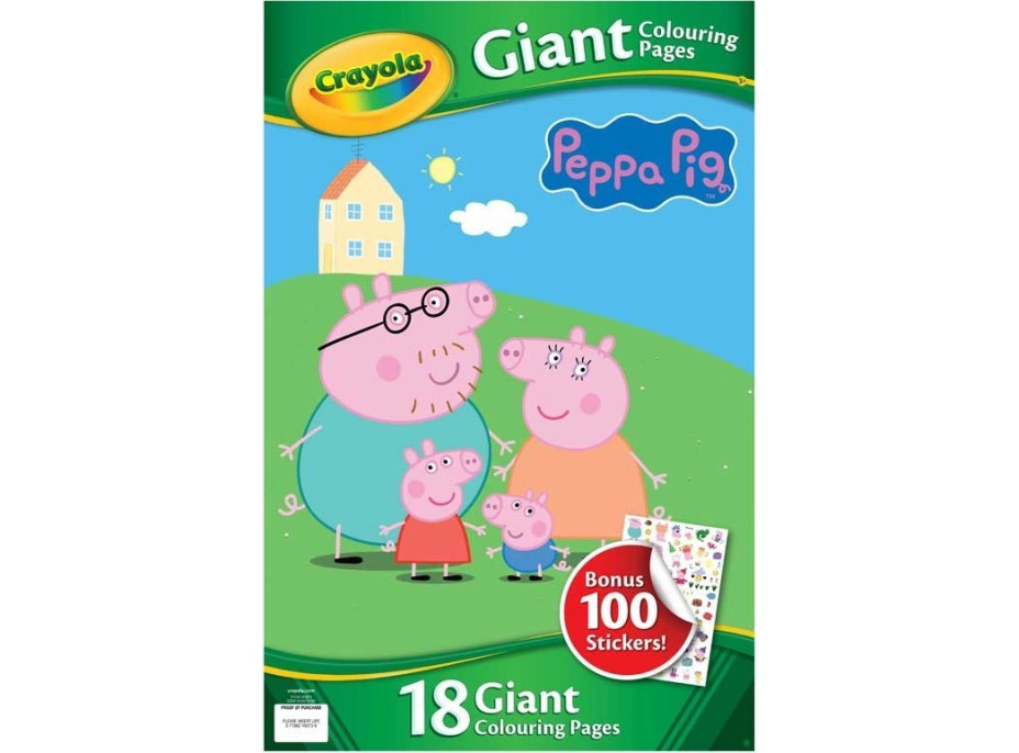 CRAYOLA Mega omaľovánky Prášatko Peppa