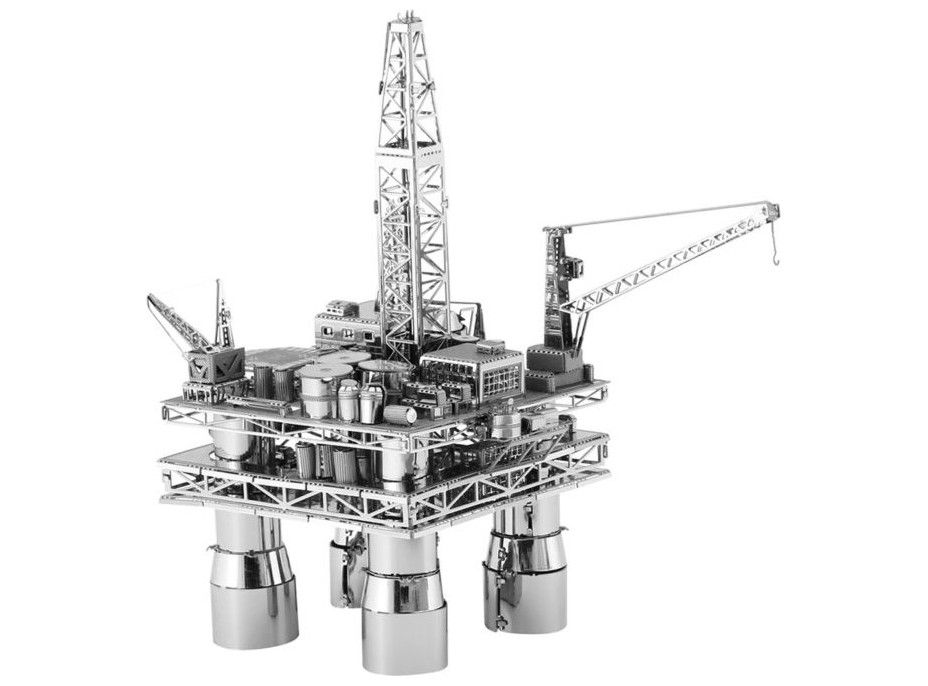 METAL EARTH 3D puzzle Ropná plošina a tanker (deluxe set)