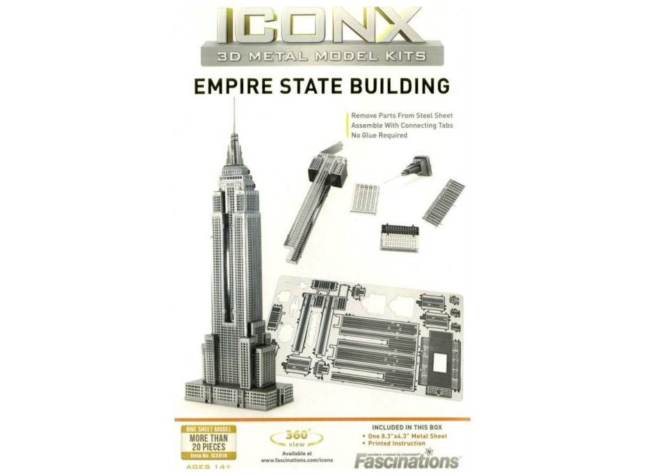 METAL EARTH 3D puzzle Empire State Building (ICONX)