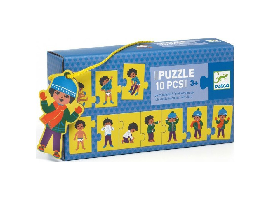 DJECO Puzzle Obliekanie 10 dielikov