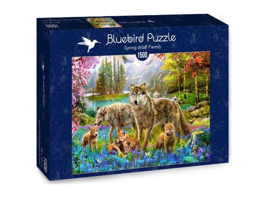 BLUEBIRD Puzzle Vlčia svorka na jar 1500 dielikov