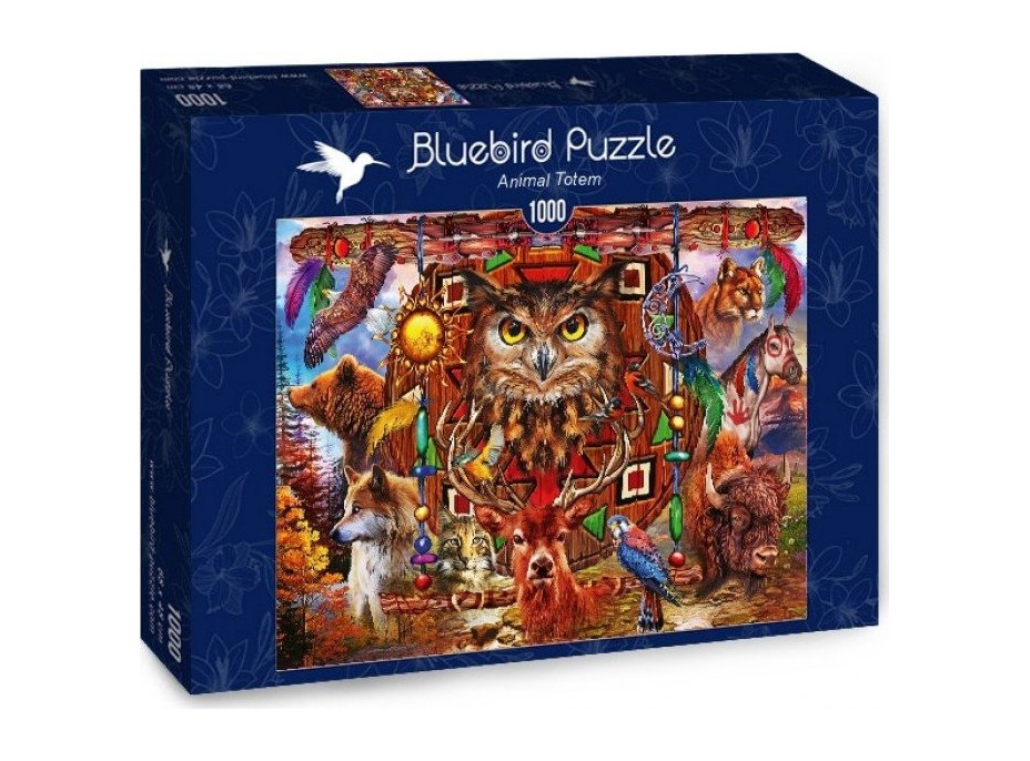 BLUEBIRD Puzzle Zvierací totem 1000 dielikov