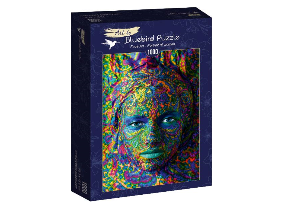 BLUEBIRD Puzzle Face Art: Portrét ženy 1000 dielikov