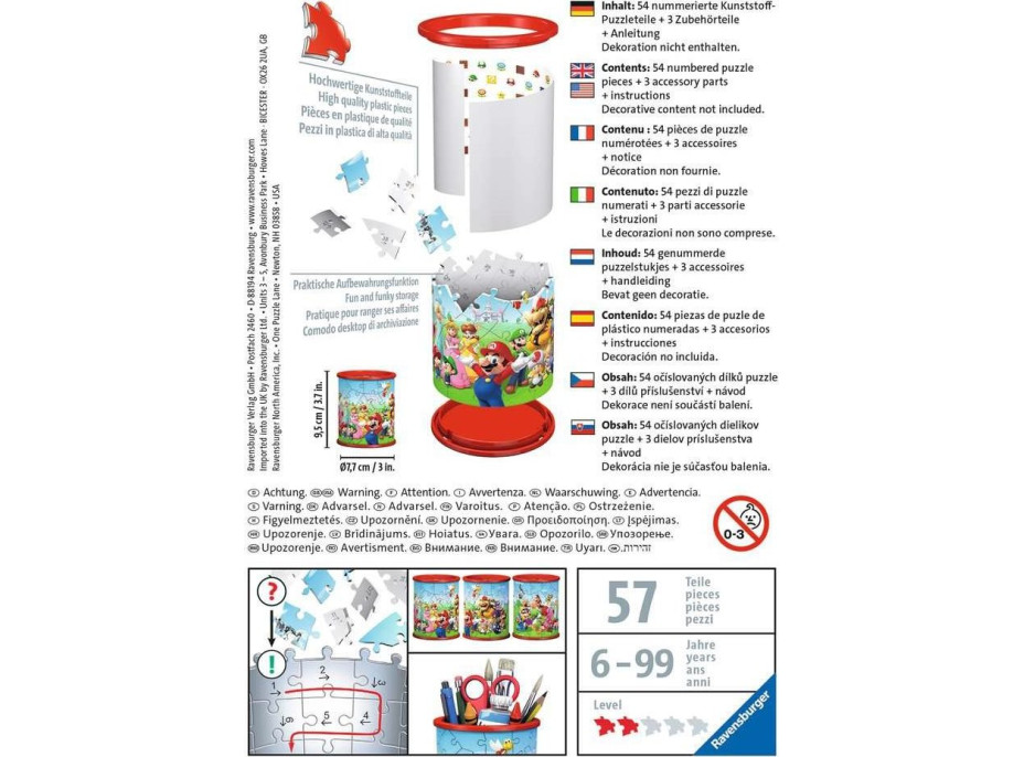 RAVENSBURGER 3D puzzle stojan: Super Mario 54 dielikov