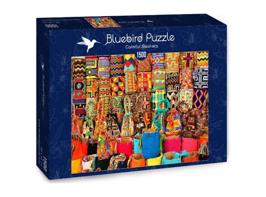 BLUEBIRD Puzzle Farebné košíky 1500 dielikov