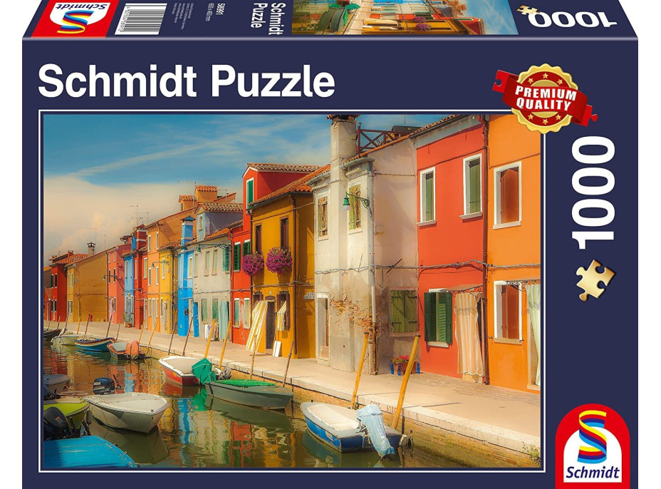 SCHMIDT Puzzle Žiarivé domy 1000 dielikov