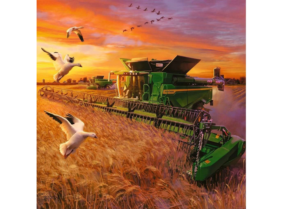 RAVENSBURGER Puzzle John Deere v akcii 3x49 dielikov