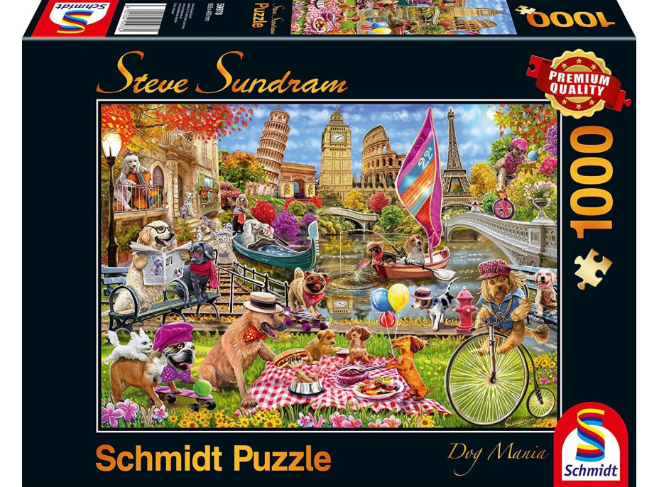 SCHMIDT Puzzle Psie mánia 1000 dielikov