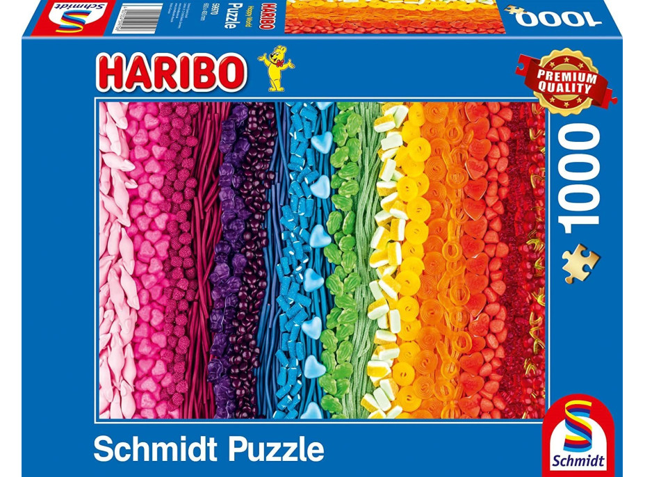 SCHMIDT Puzzle Haribo: Sladký svet 1000 dielikov