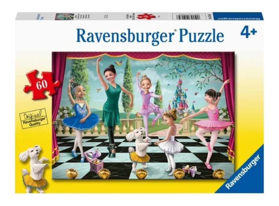 RAVENSBURGER Puzzle Baletná skúška 60 dielikov