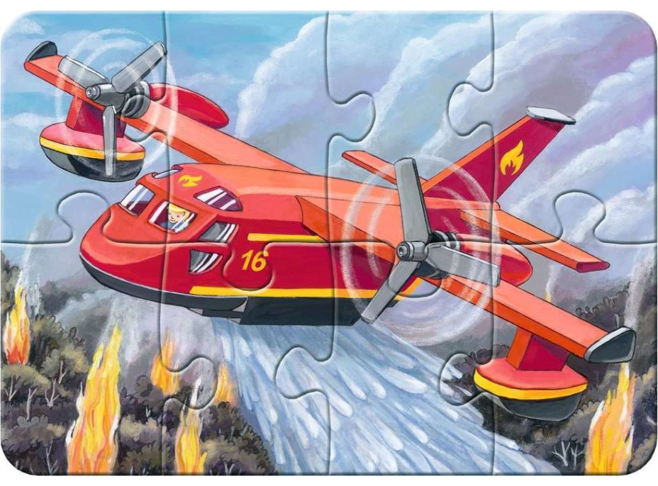 RAVENSBURGER Moje prvé puzzle Zásahové vozidlá 4v1 (2,4,6,8 dielikov)