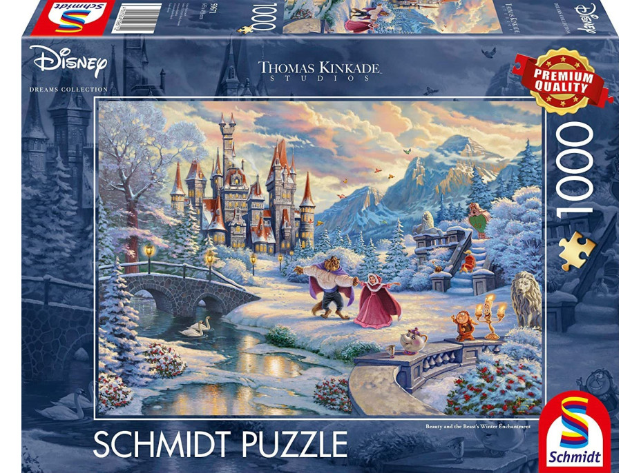 SCHMIDT Puzzle Kráska a zviera: Zimné kúzlo 1000 dielikov