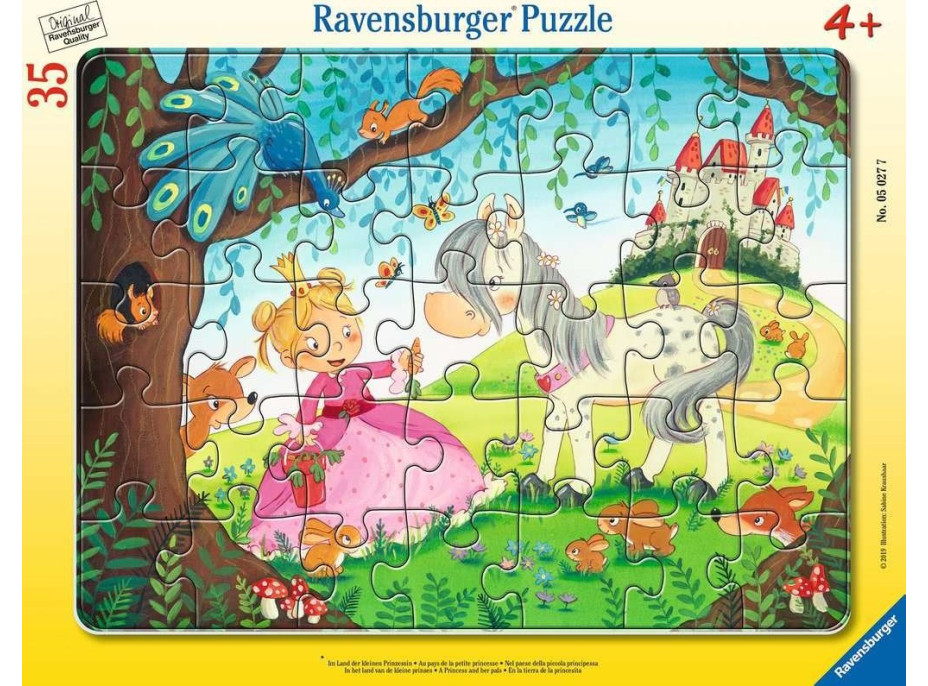 RAVENSBURGER Puzzle Princezná a jej priatelia 35 dielikov