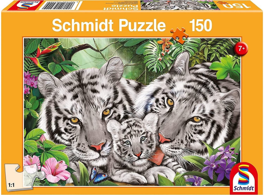 SCHMIDT Puzzle Tigria rodina 150 dielikov