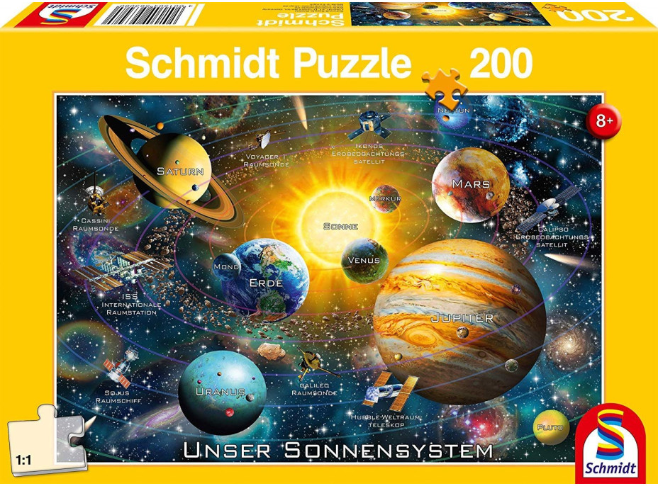 SCHMIDT Puzzle Slnečná sústava 200 dielikov