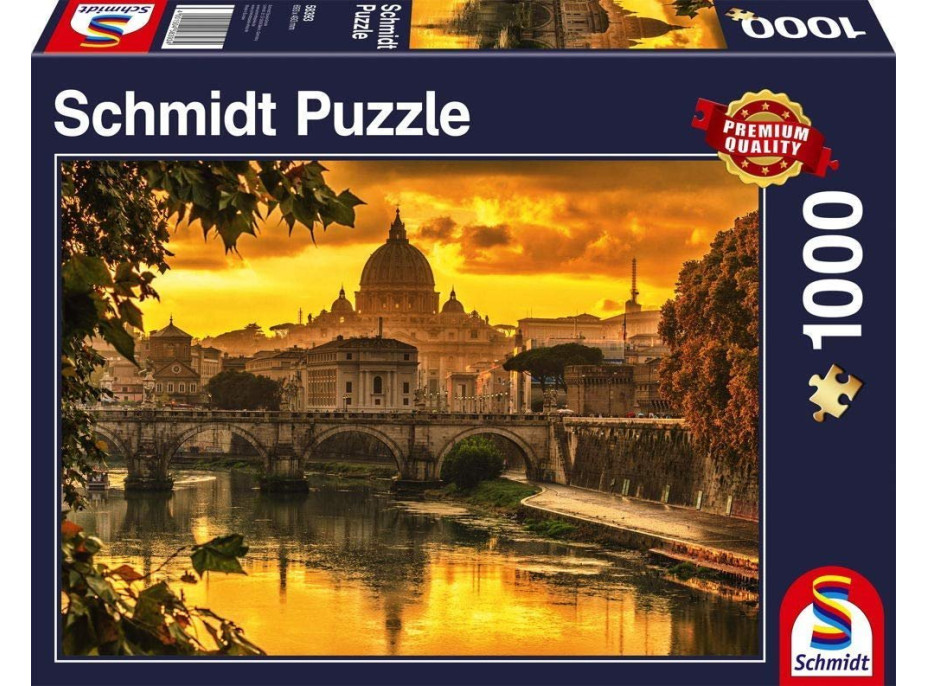 SCHMIDT Puzzle Zlaté svetlo nad Rímom 1000 dielikov