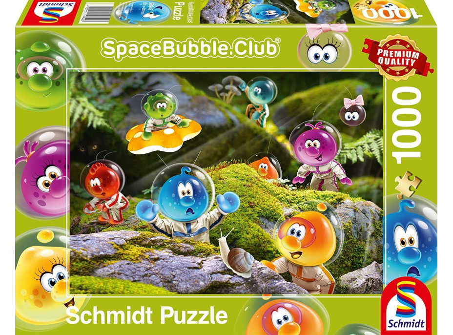 SCHMIDT Puzzle Spacebubble Club: Pristátie v machovom lese 1000 dielikov