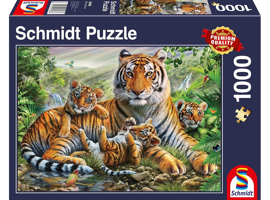 SCHMIDT Puzzle Tigrice a mláďatá 1000 dielikov