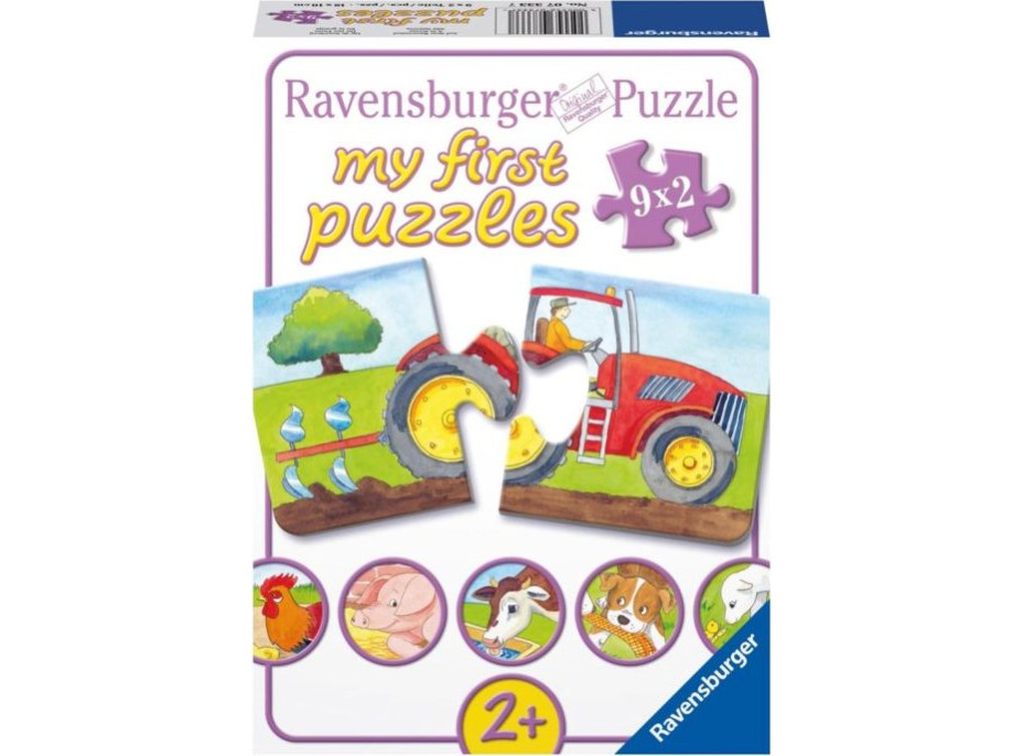 RAVENSBURGER Moje prvé puzzle Na statku 9x2 dieliky