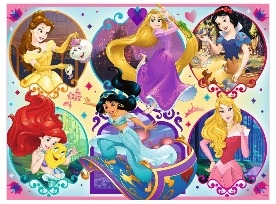 RAVENSBURGER Puzzle Disney princeznej: Buď silná, buď svoje XXL 100 dielikov