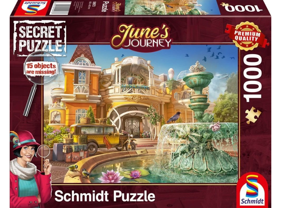 SCHMIDT Secret puzzle June&#39;s Journey: Orchideové panstvo 1000 dielikov