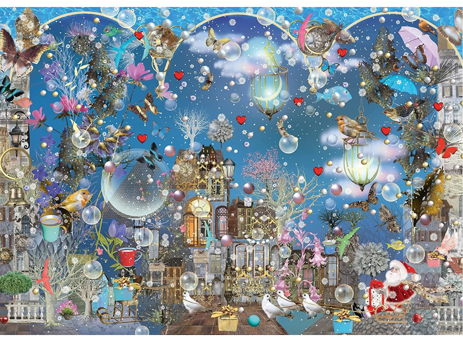 SCHMIDT Puzzle Modré vianočné nebo 1000 dielikov