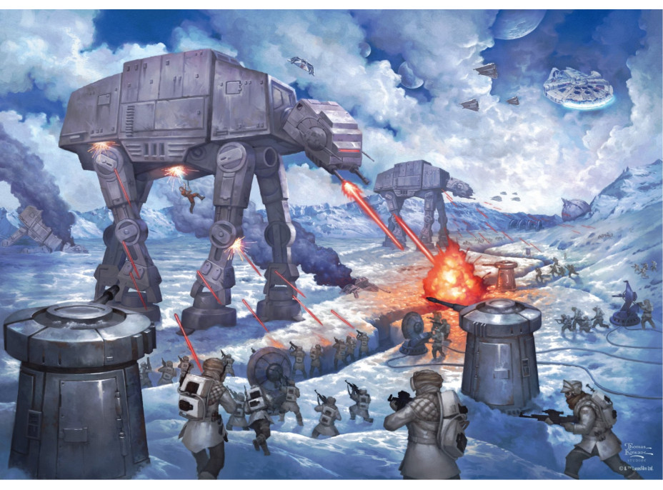 SCHMIDT Puzzle Star Wars: Bitka o planétu Hoth 1000 dielikov