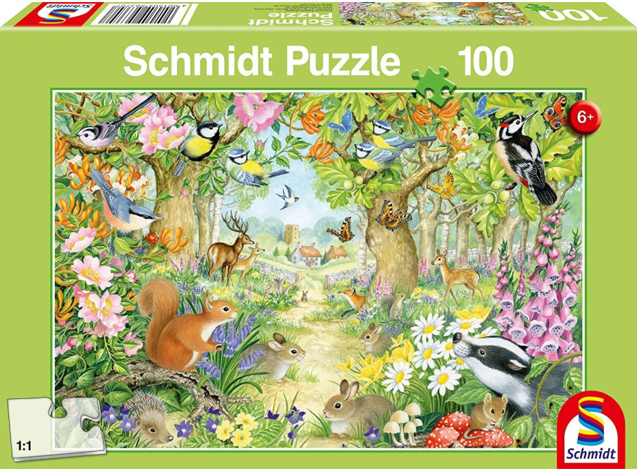 SCHMIDT Puzzle V lese 100 dielikov