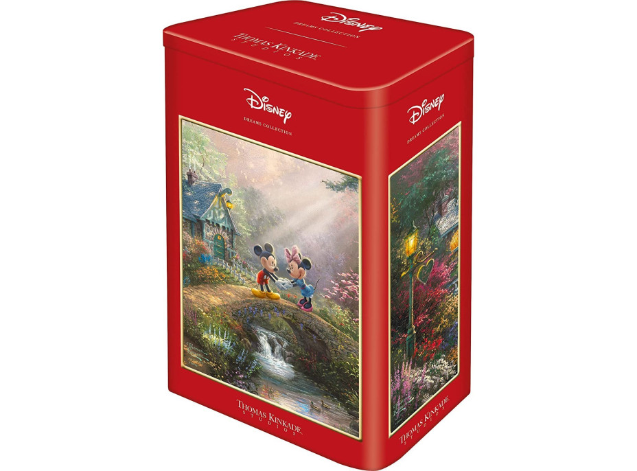 SCHMIDT Puzzle v plechovej krabičke Mickey & Minnie 500 dielikov