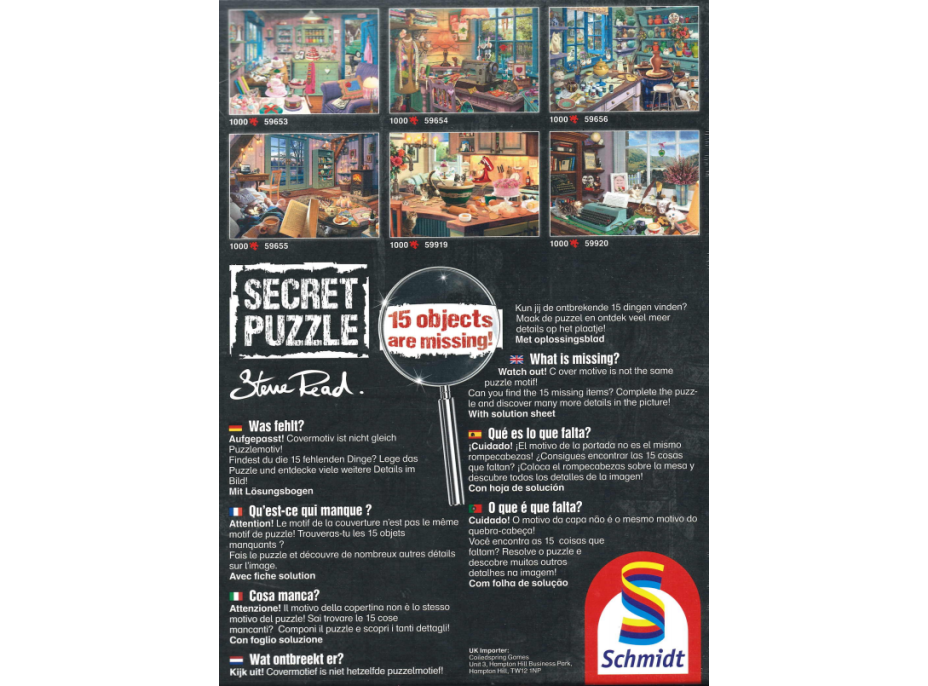 SCHMIDT Secret puzzle Babičkin izba 1000 dielikov