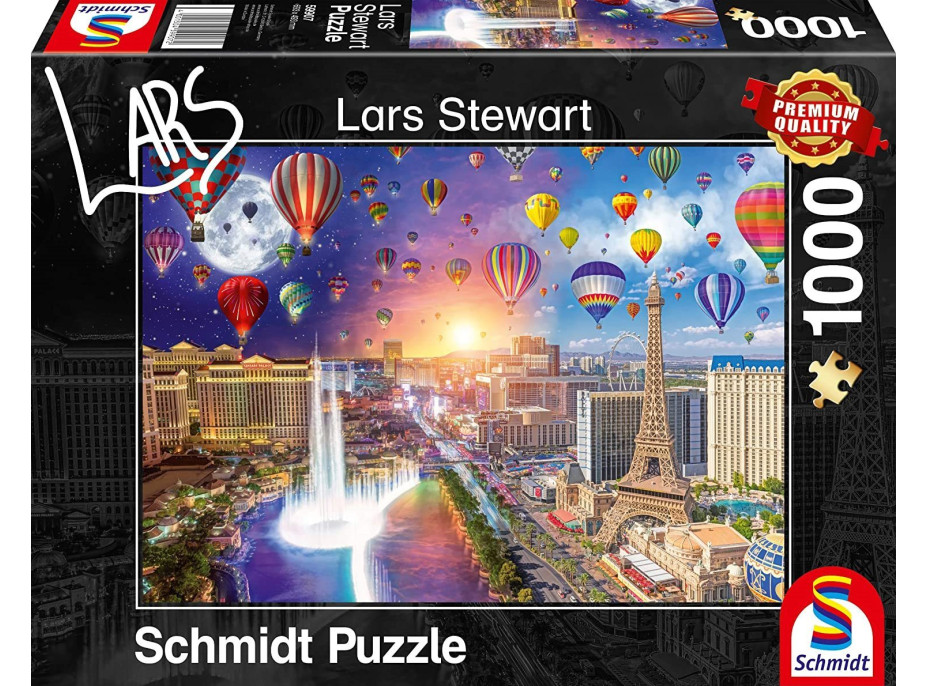 SCHMIDT Puzzle Deň a noc: Las Vegas 1000 dielikov