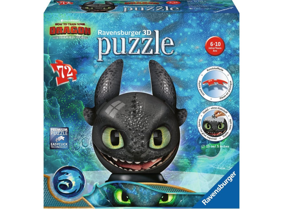 RAVENSBURGER Puzzleball Bezzubka 72 dielikov