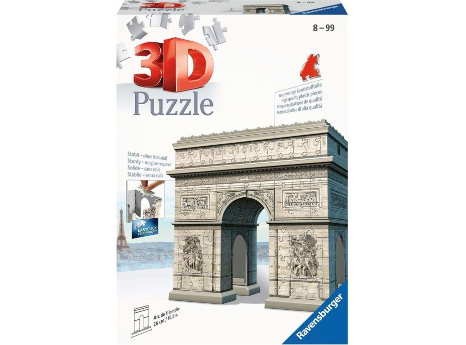 RAVENSBURGER 3D puzzle Víťazný oblúk, Francúzsko 216 dielikov