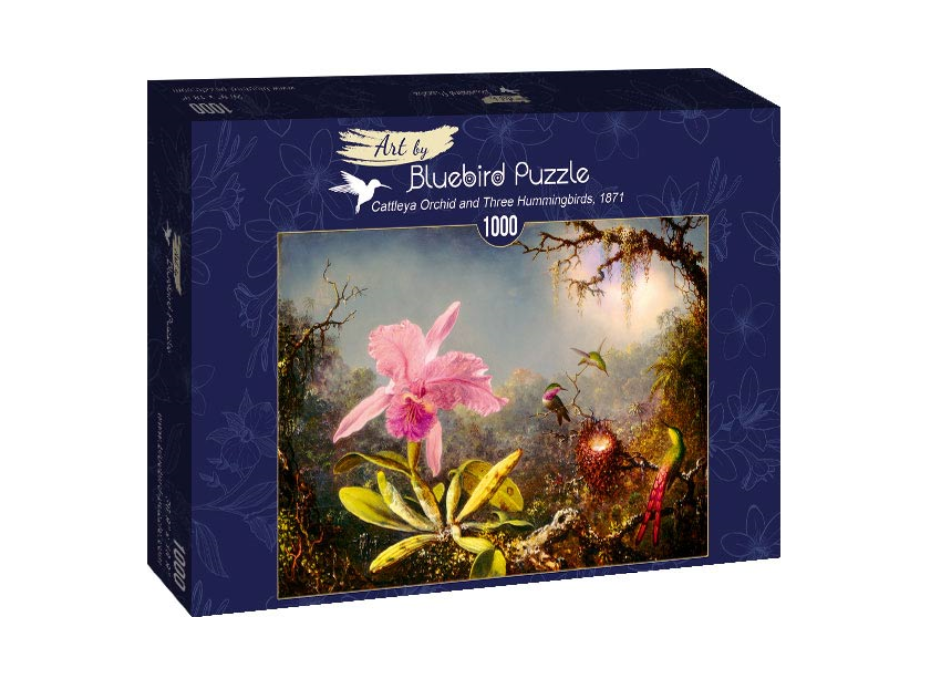 BLUEBIRD Puzzle Katleja a tri kolibríky 1000 dielikov