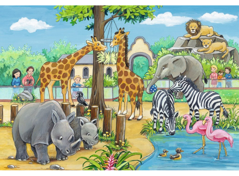 RAVENSBURGER Puzzle Vitajte v Zoo 2x24 dielikov