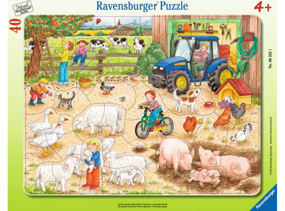 RAVENSBURGER Puzzle Na veľkom statku 40 dielikov