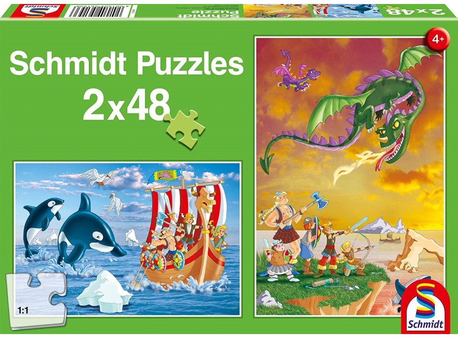 SCHMIDT Puzzle Vikingovia 2x48 dielikov