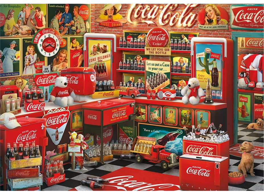 SCHMIDT Puzzle Coca Cola Nostalgický obchod 1000 dielikov