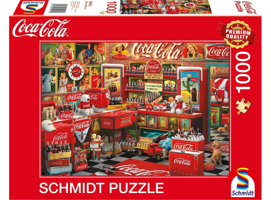 SCHMIDT Puzzle Coca Cola Nostalgický obchod 1000 dielikov