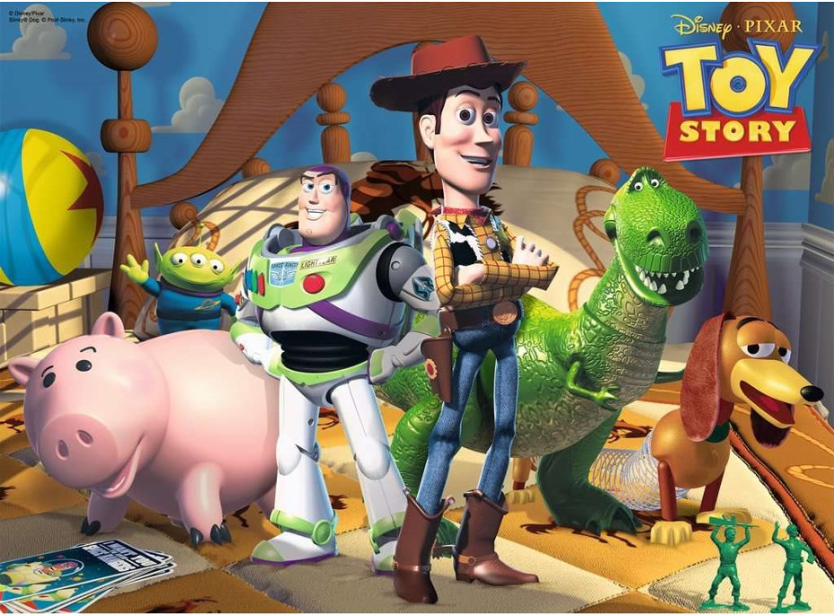 RAVENSBURGER Puzzle Toy Story: Príbeh hračiek XXL 100 dielikov