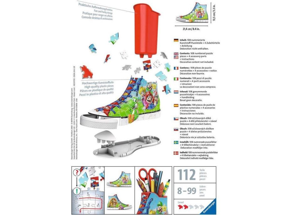 RAVENSBURGER 3D puzzle Kecka Super Mario 112 dielikov