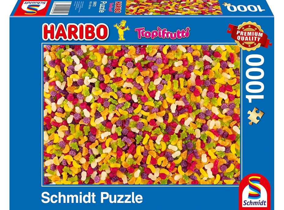 SCHMIDT Puzzle Haribo: Tropifruti 1000 dielikov