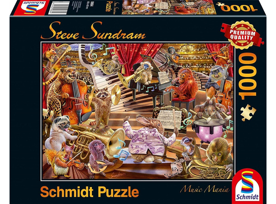 SCHMIDT Puzzle Hudobná mánia 1000 dielikov