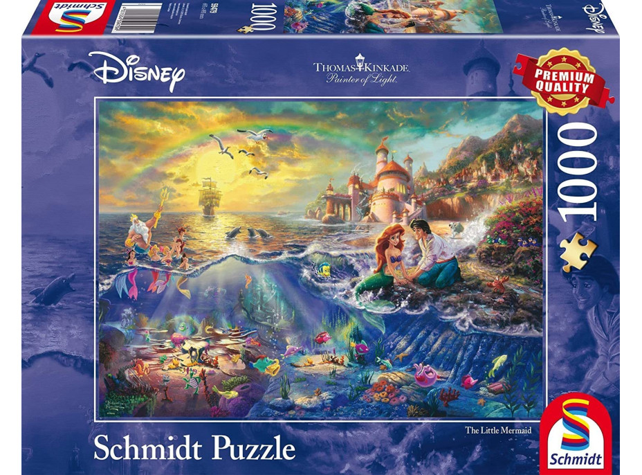 SCHMIDT Puzzle Malá morská víla Ariel 1000 dielikov