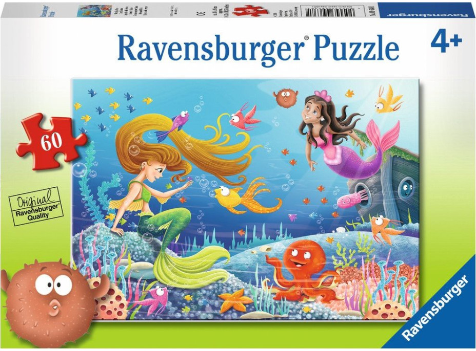 RAVENSBURGER Puzzle Príbehy morskej víly 60 dielikov