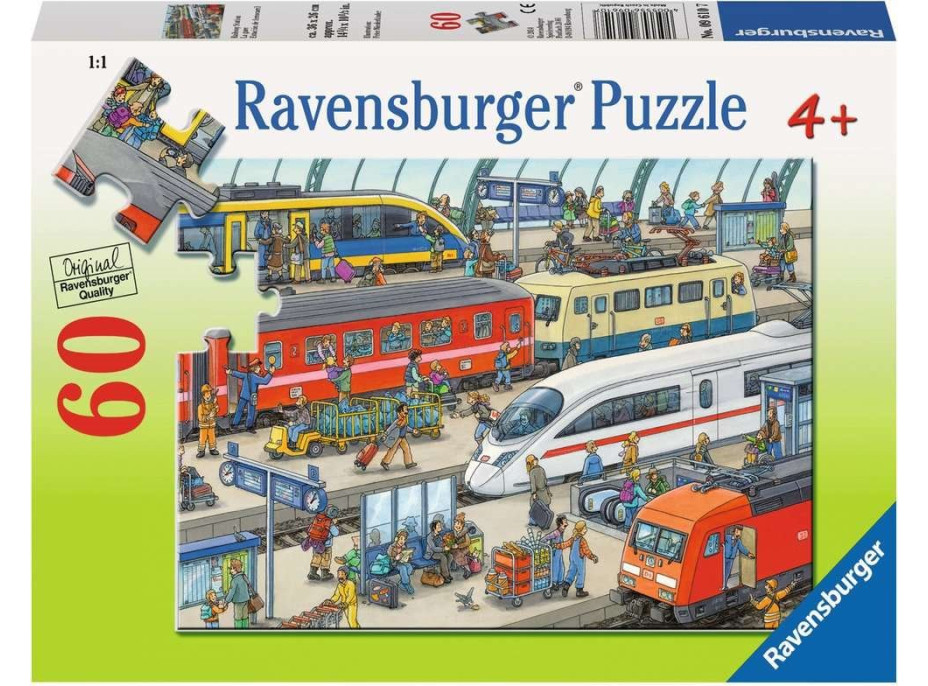 RAVENSBURGER Puzzle Železničná stanica 60 dielikov