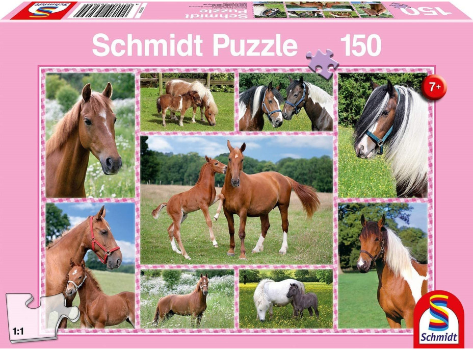 SCHMIDT Puzzle Nádherné kone 150 dielikov